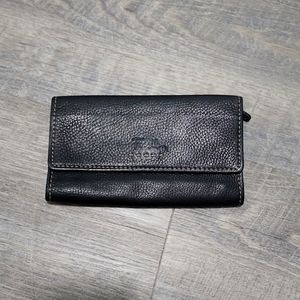 Fossil leather wallet, black!
